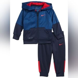 Nike Kids Blue and Red Tracksuit Size 12 Months